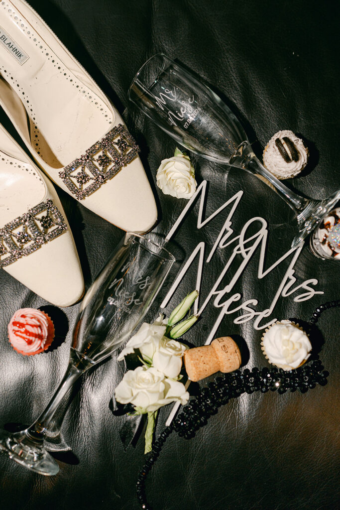 Luxury wedding party details