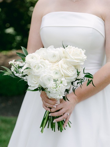 Beautiful white roses by pattys floral and design in greenwood indiana