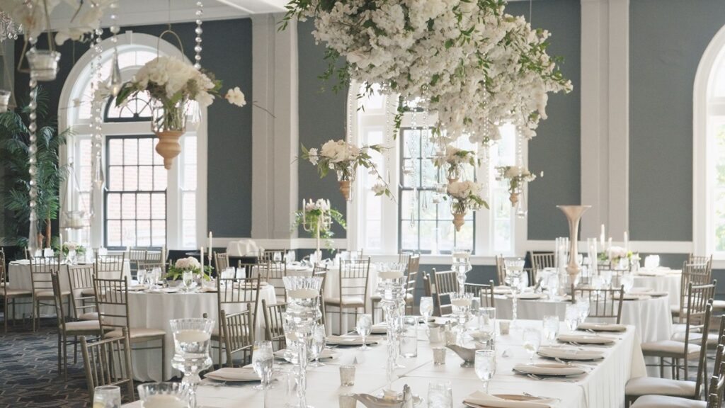 Florals at The Olmsted Wedding Venue in Louisville, Kentucky.