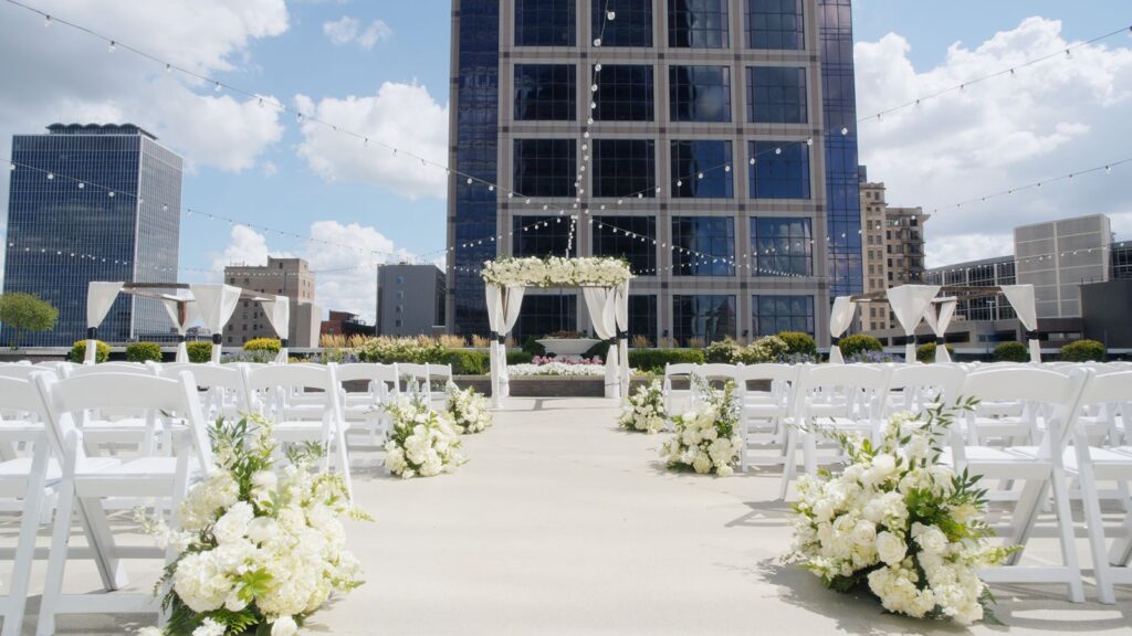 Indianapolis JPS Events Regions Tower ceremony.