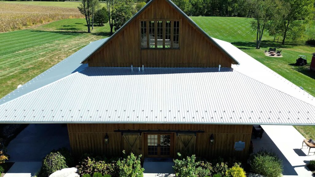 Drone shot of Whippoorwill Wedding Venue.